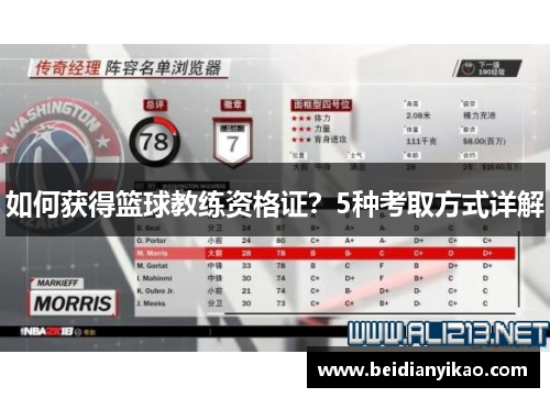 如何获得篮球教练资格证？5种考取方式详解